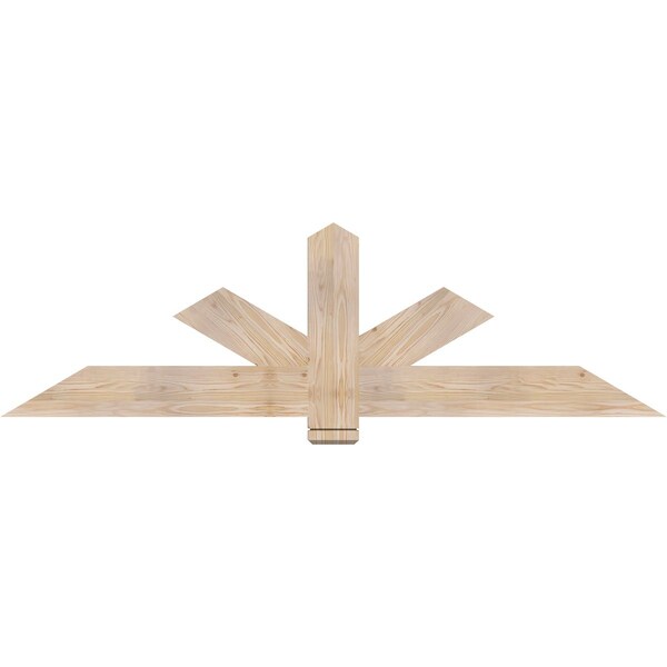 Ekena Millwork Kennewick Smooth Timber Gable Bracket, Douglas Fir, 72"W x 21"H x 1 1/2"D x 5 1/2"F, 7/12 Pitch GBW072X21X0206KEN00SDF - main